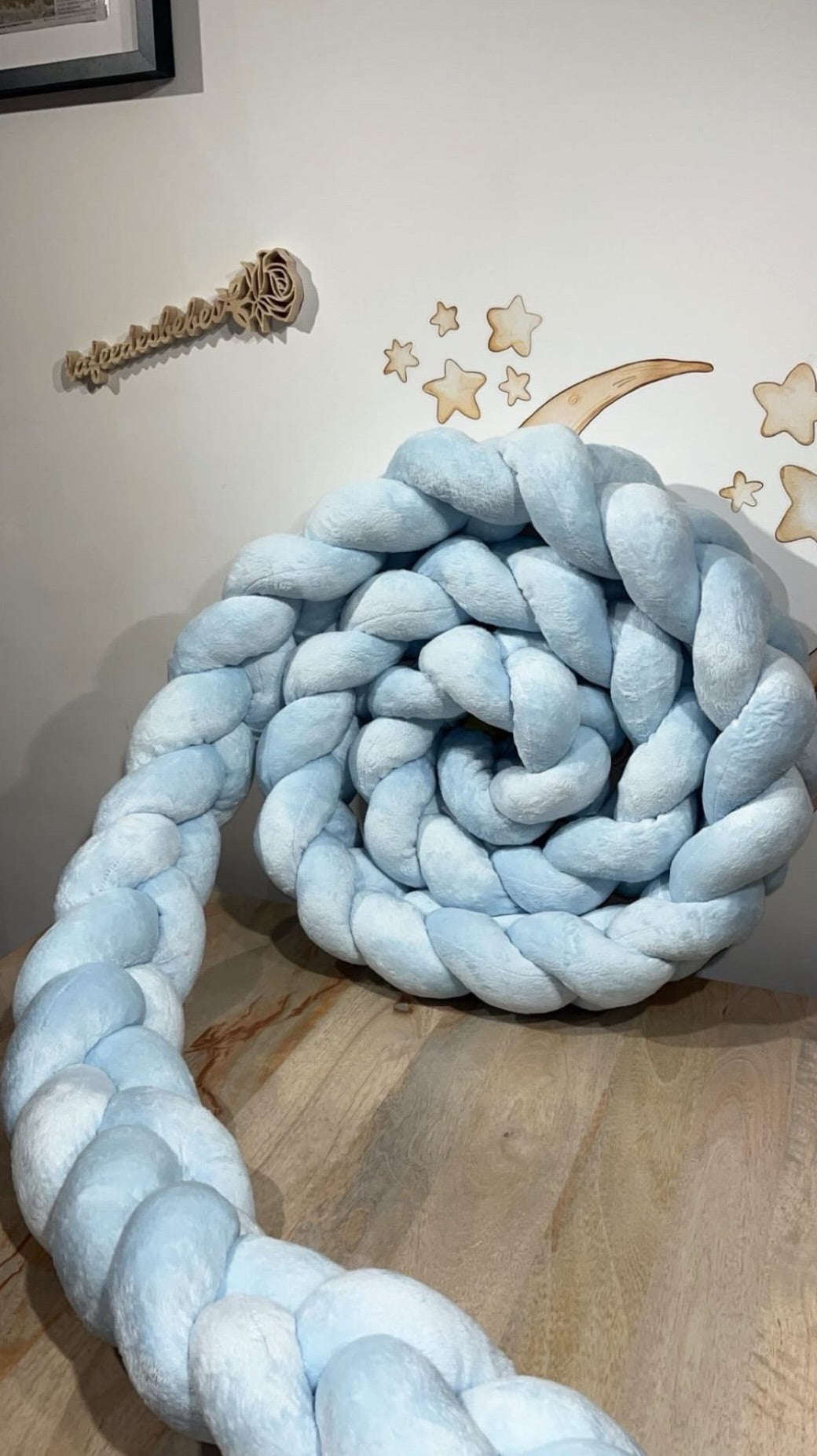 Tresse de Lit Bleu clair