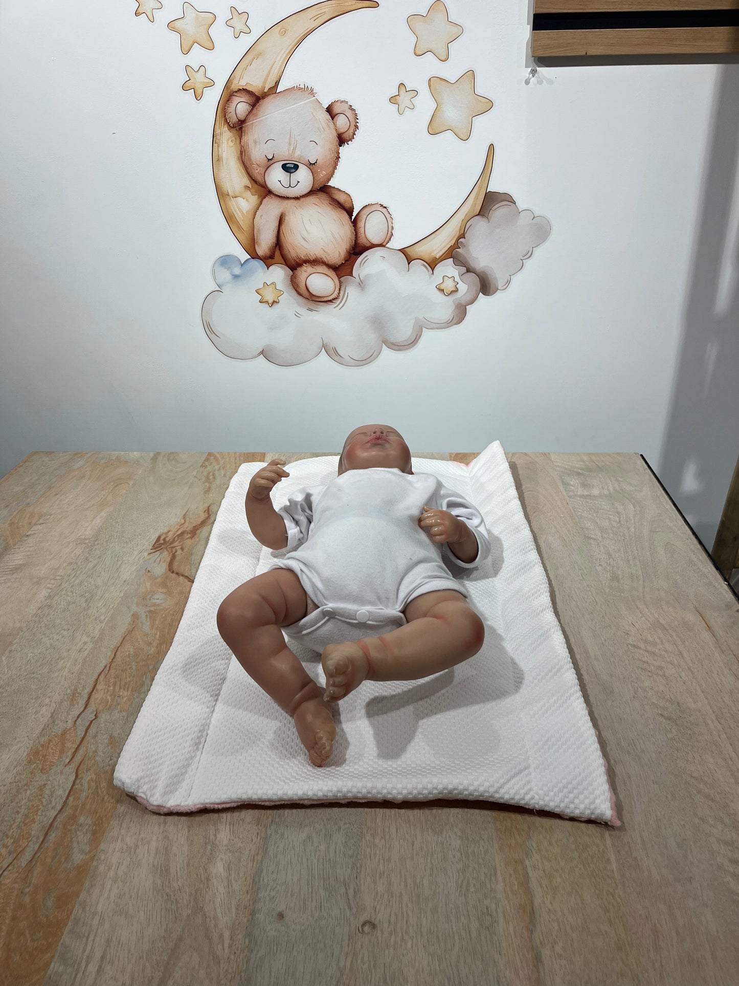 Tapis Nomade Rose & Blanc