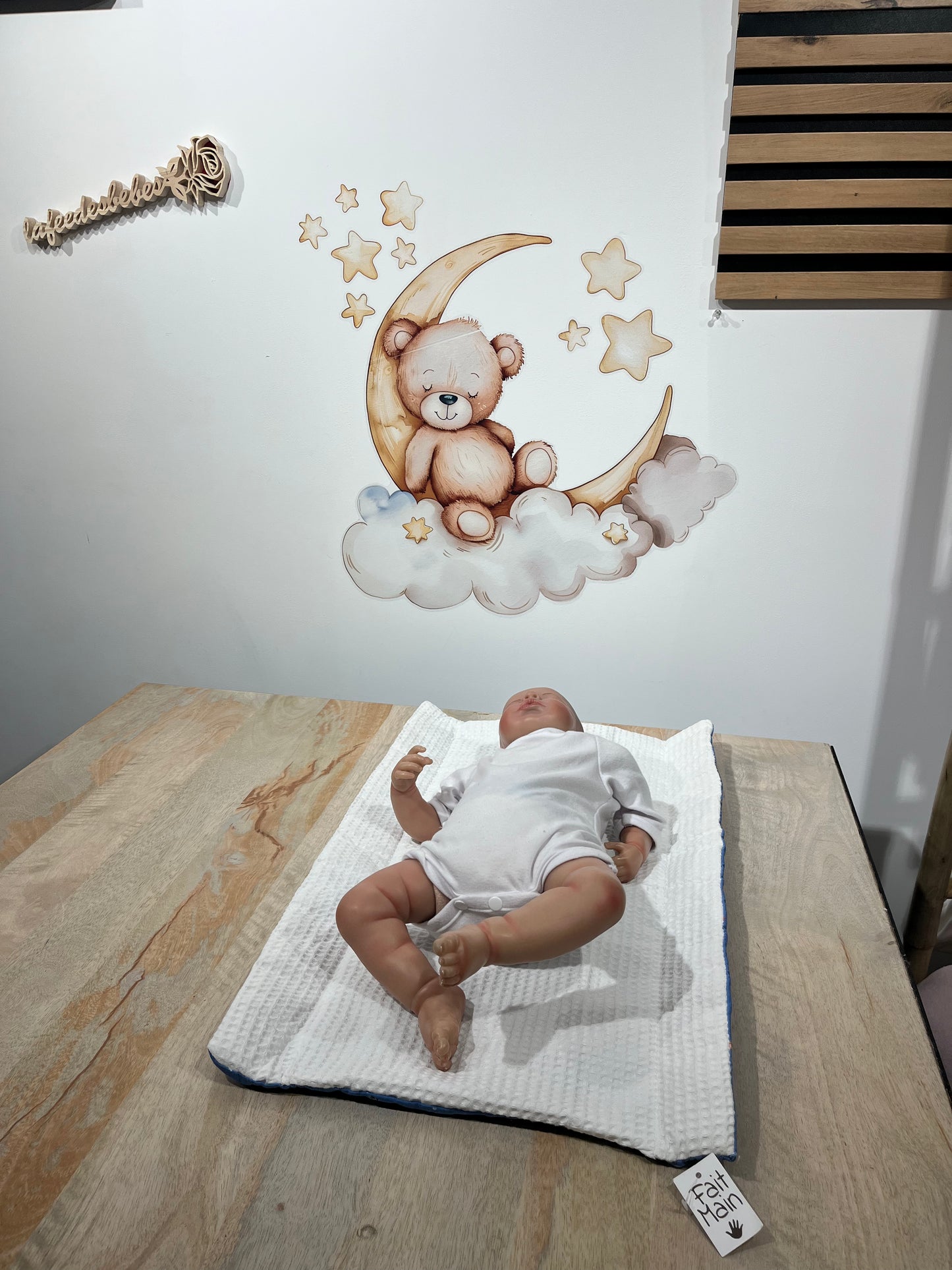 Tapis Nomade Bleu motif tortue & Blanc