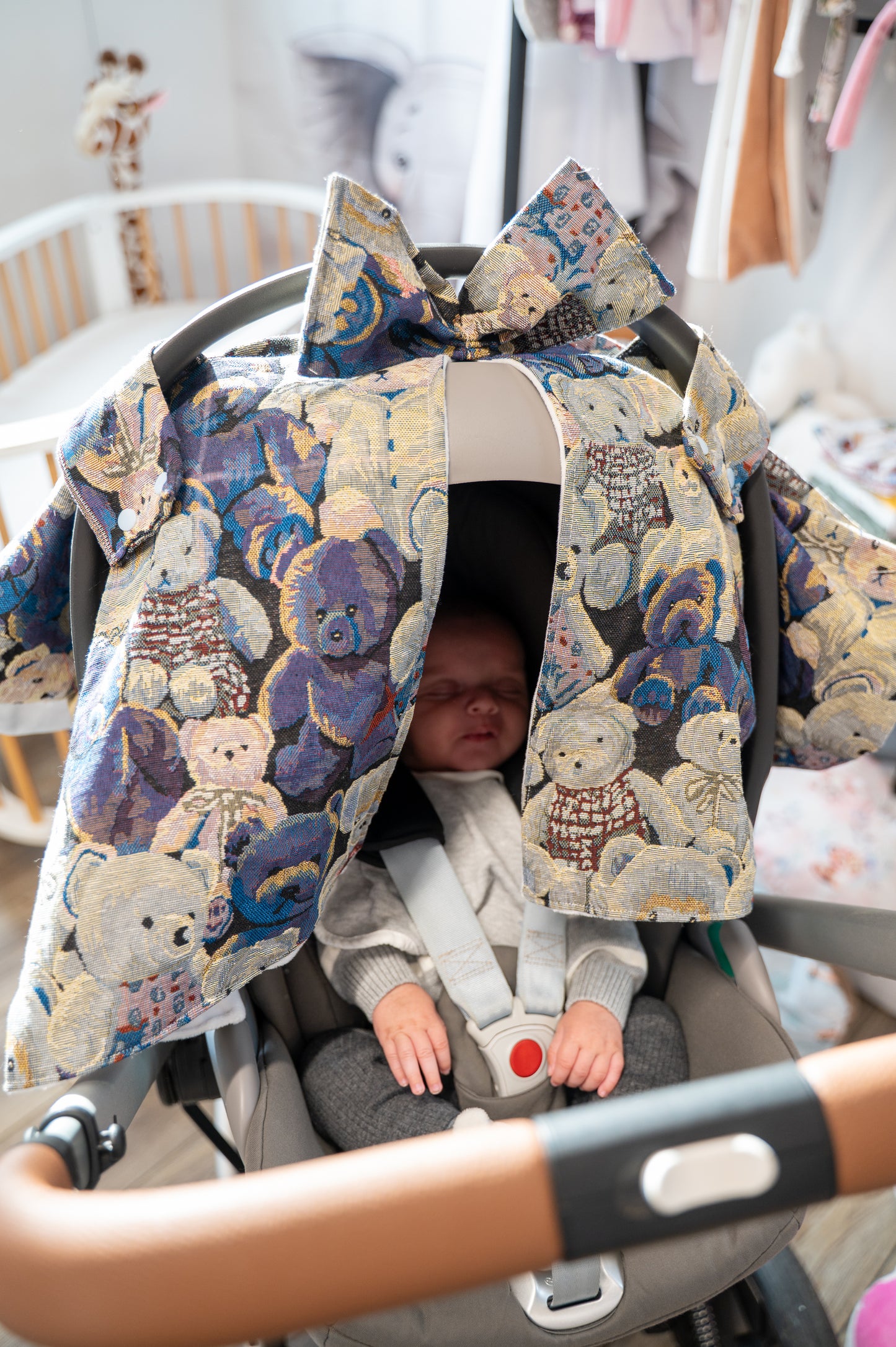 Housse de Cosy Bleu Motif Ourson 3D