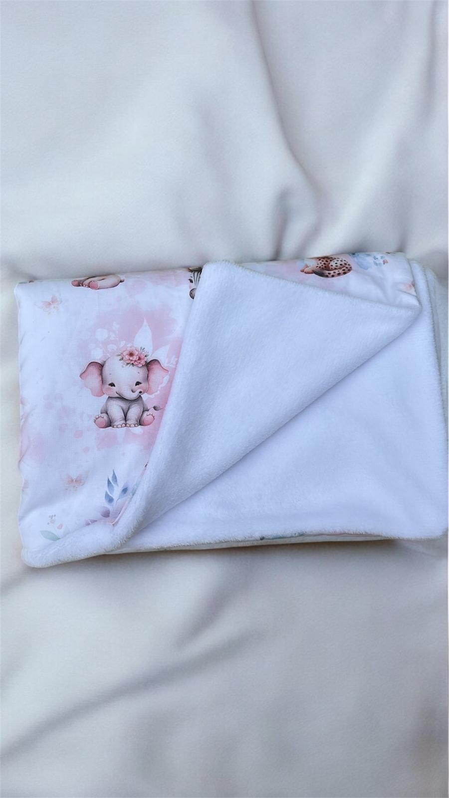 Couverture Baby Savane Rose