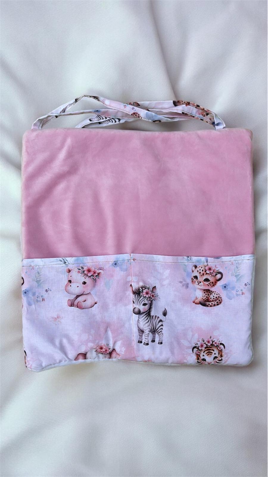 Range Doudou & Tétine de Lit Baby Savane Rose