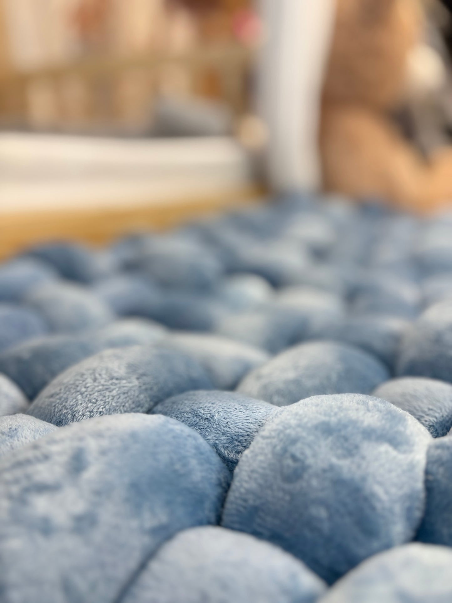 Tapis de Sol Tressé – Minky Bleu