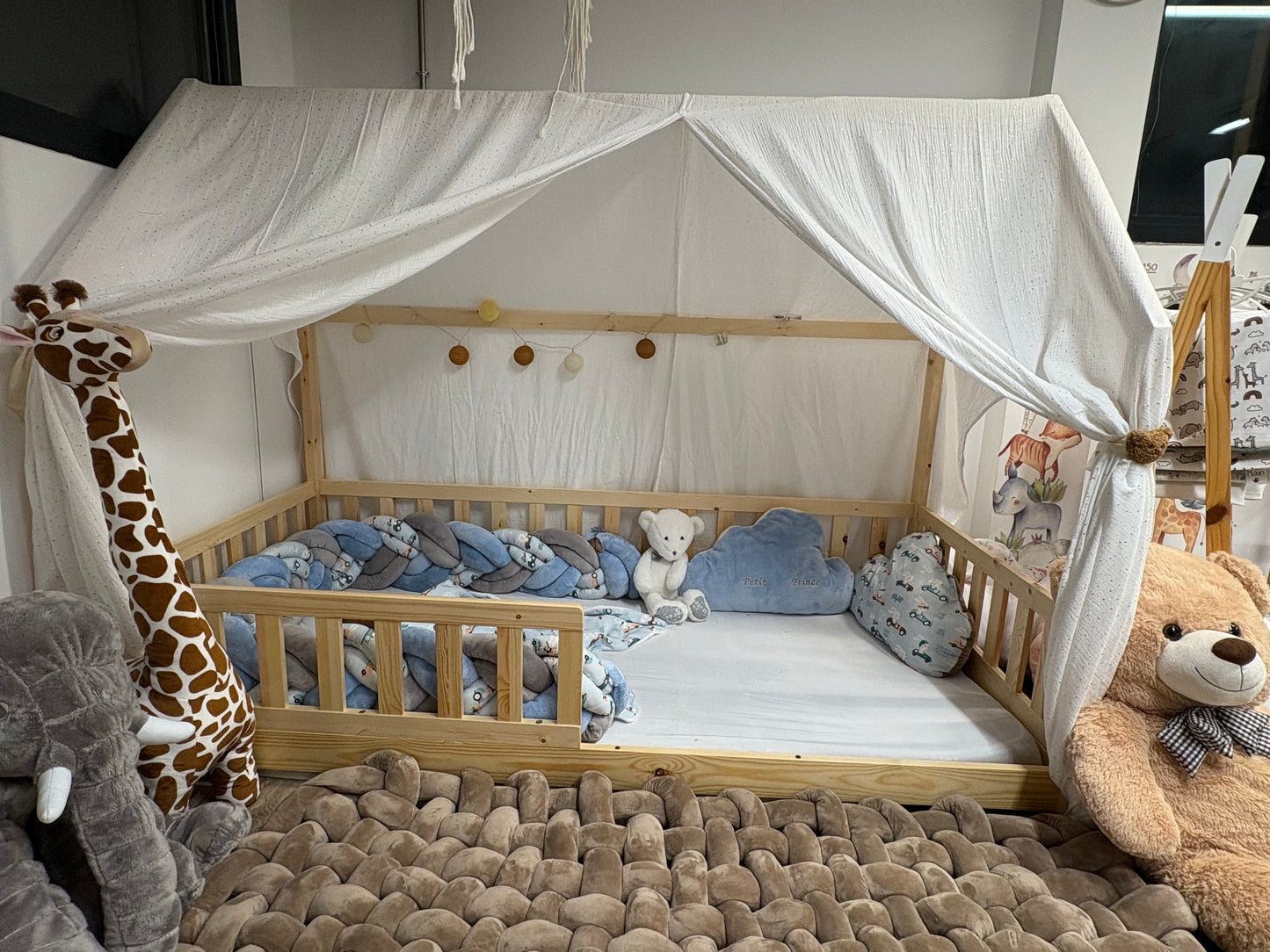 Tapis de Sol Tressé – Minky Marron