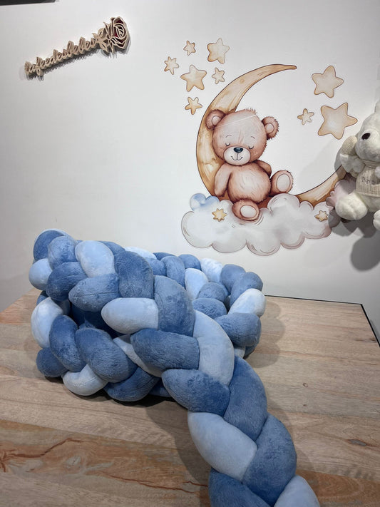 Tresse de Lit Bleu & Bleu clair