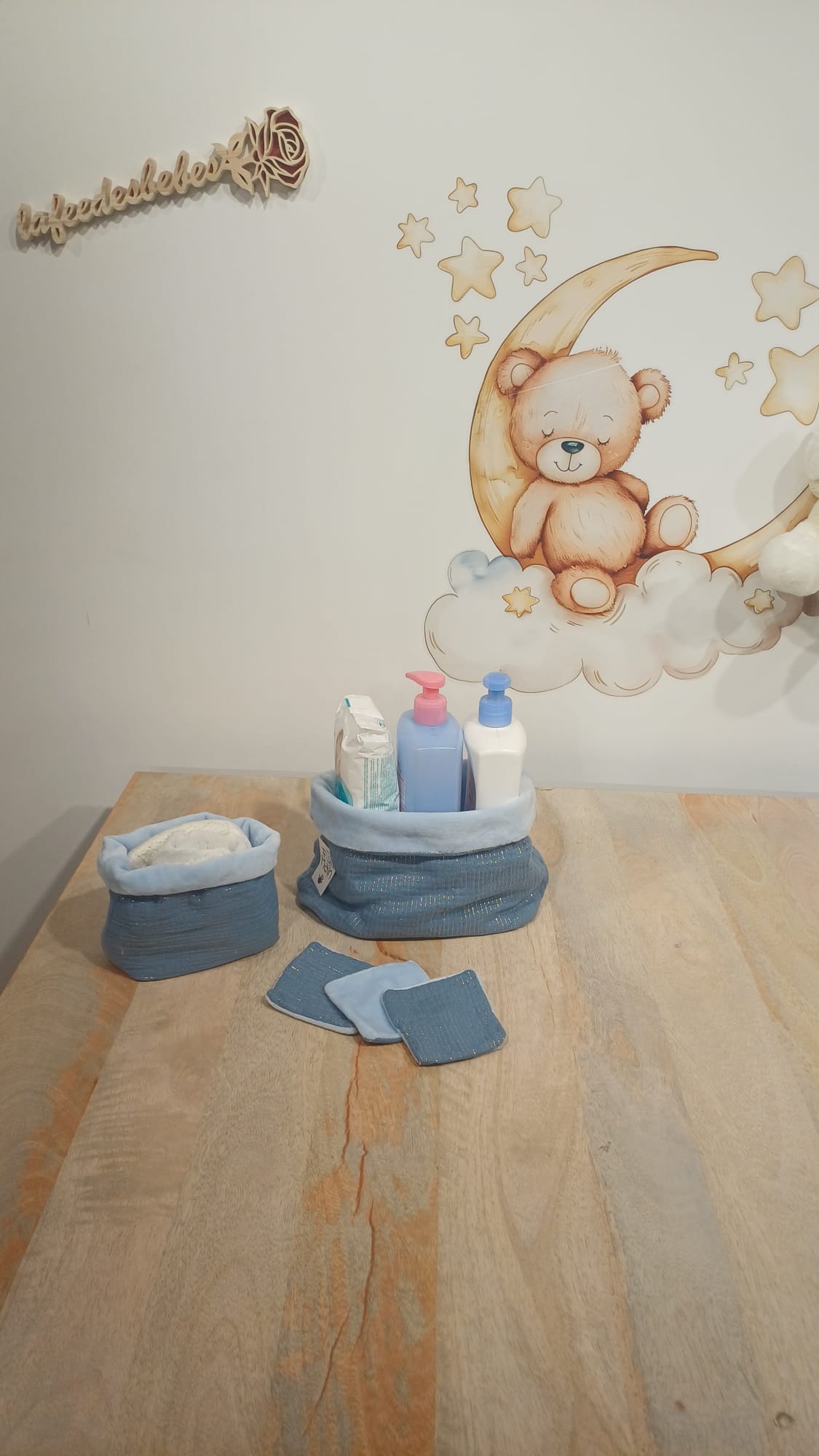 Panier de Rangement Bleu brillant