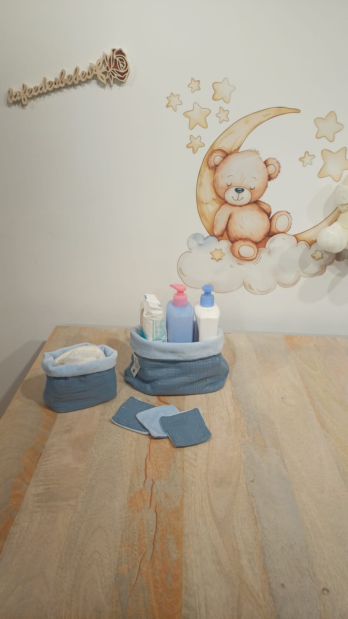 Panier de Rangement Bleu brillant