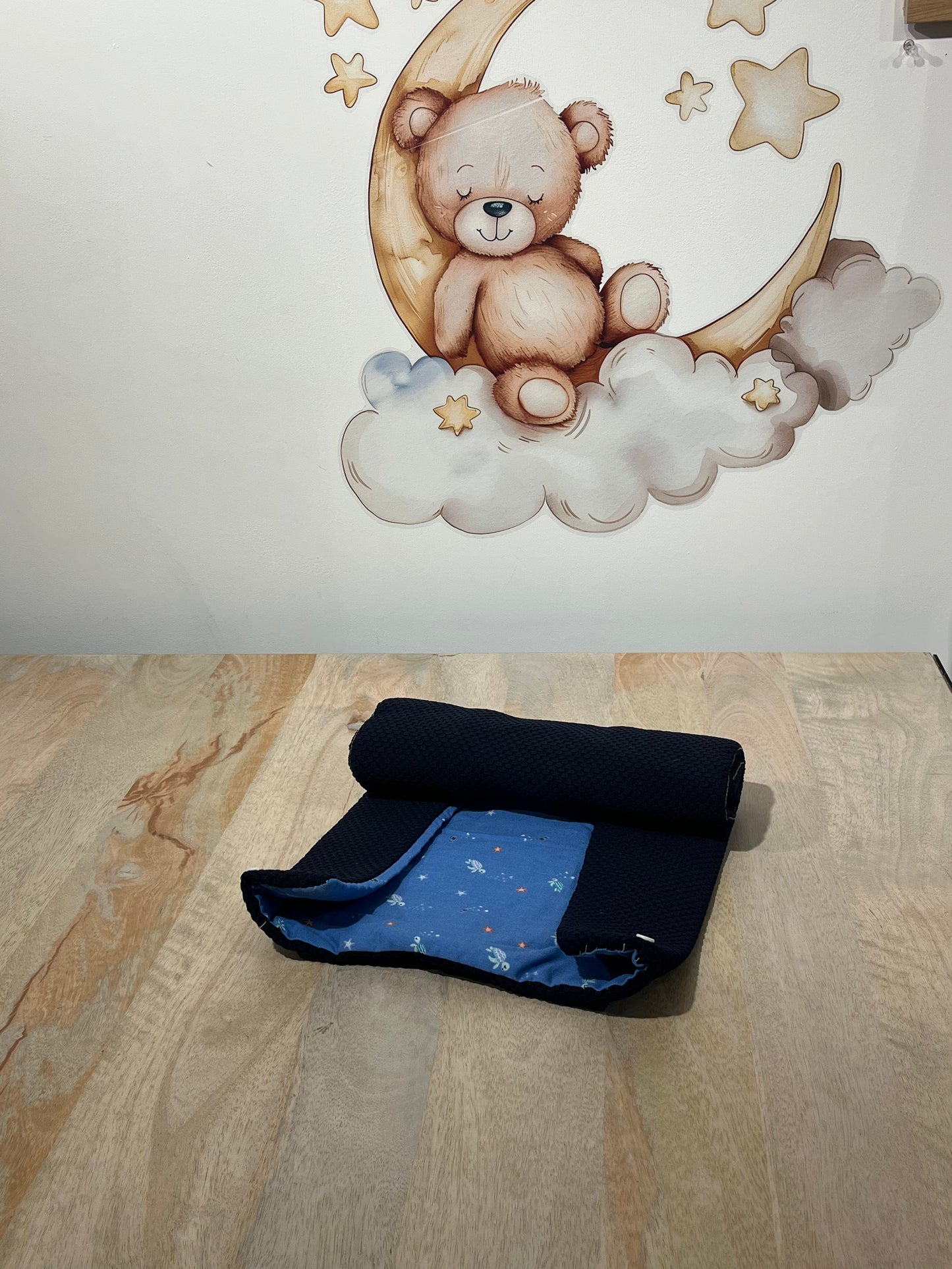 Tapis Nomade Bleu foncé & Bleu Tortue