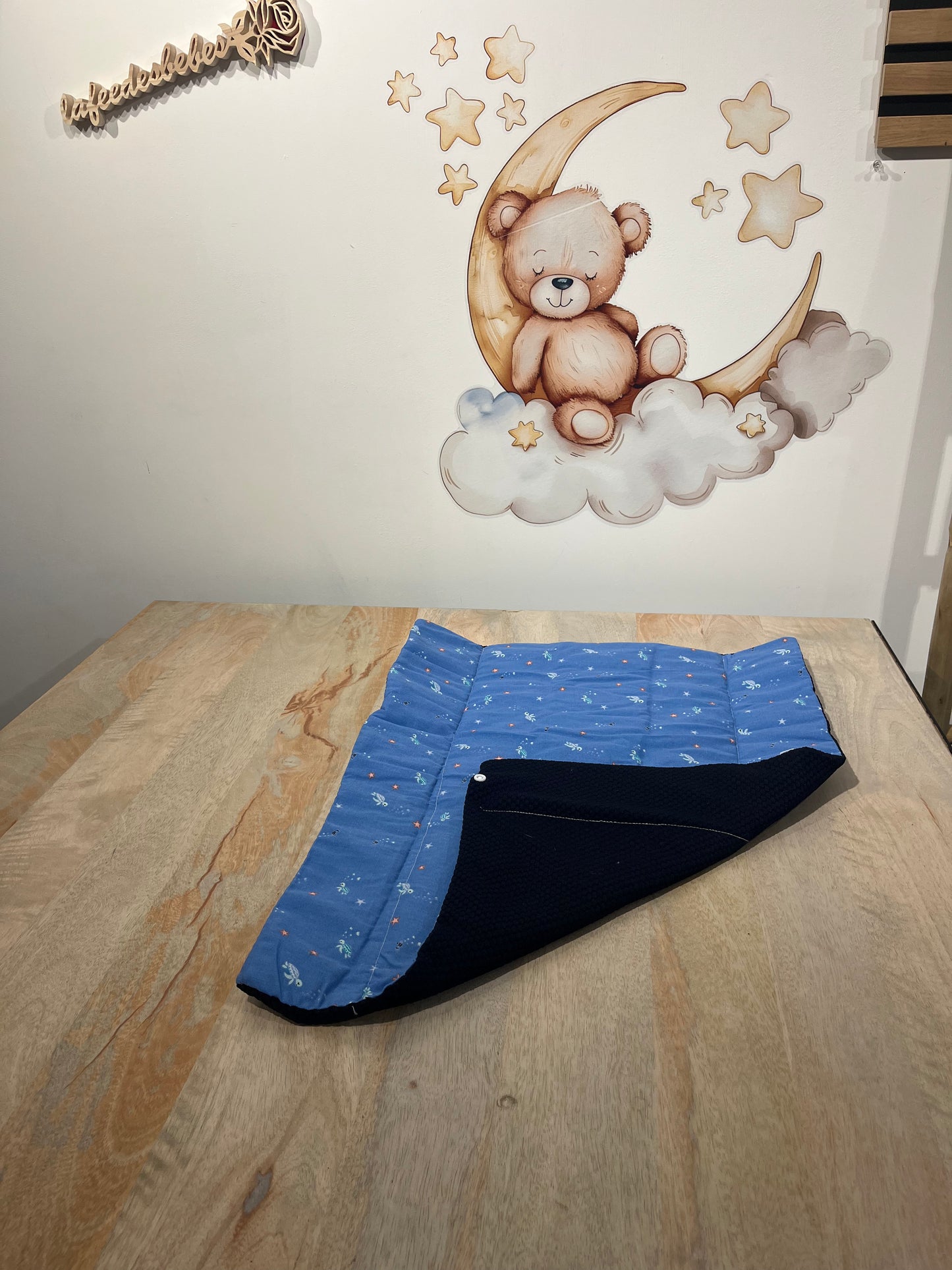 Tapis Nomade Bleu foncé & Bleu Tortue