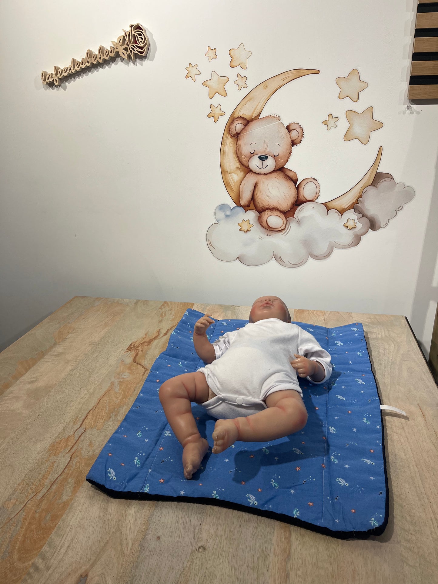 Tapis Nomade Bleu foncé & Bleu Tortue