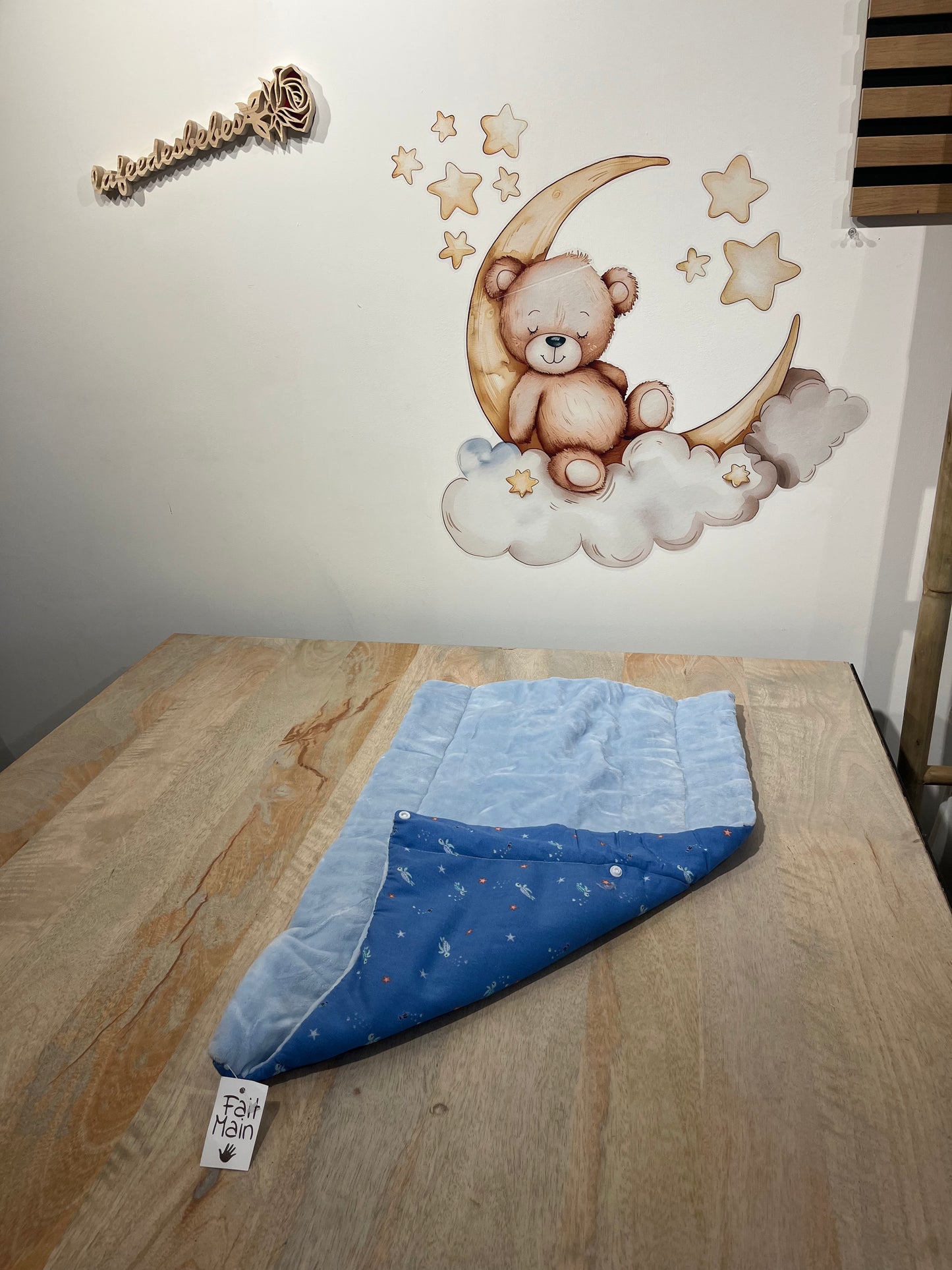 Tapis Nomade Bleu Tortue & Bleu clair