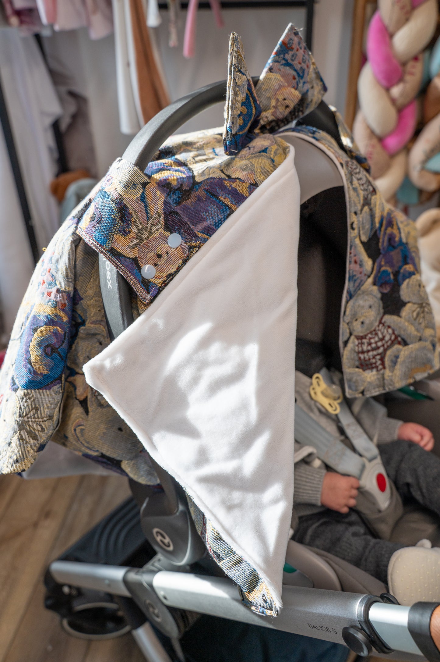 Housse de Cosy Bleu Motif Ourson 3D