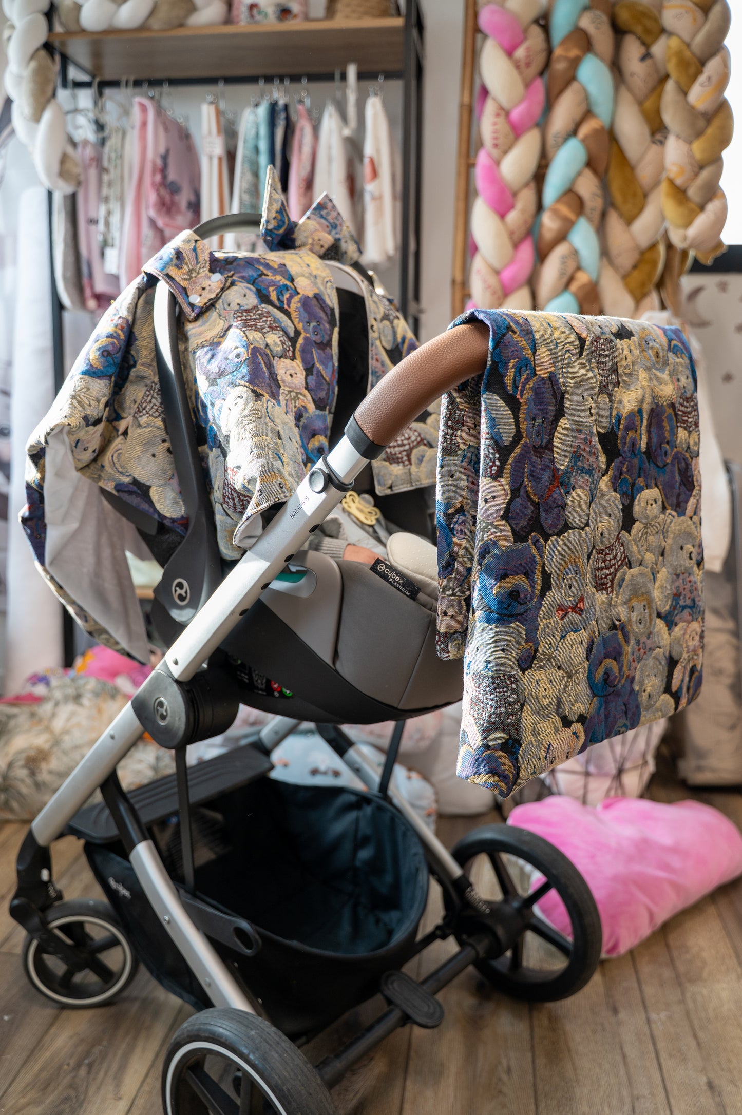 Housse de Cosy Bleu Motif Ourson 3D