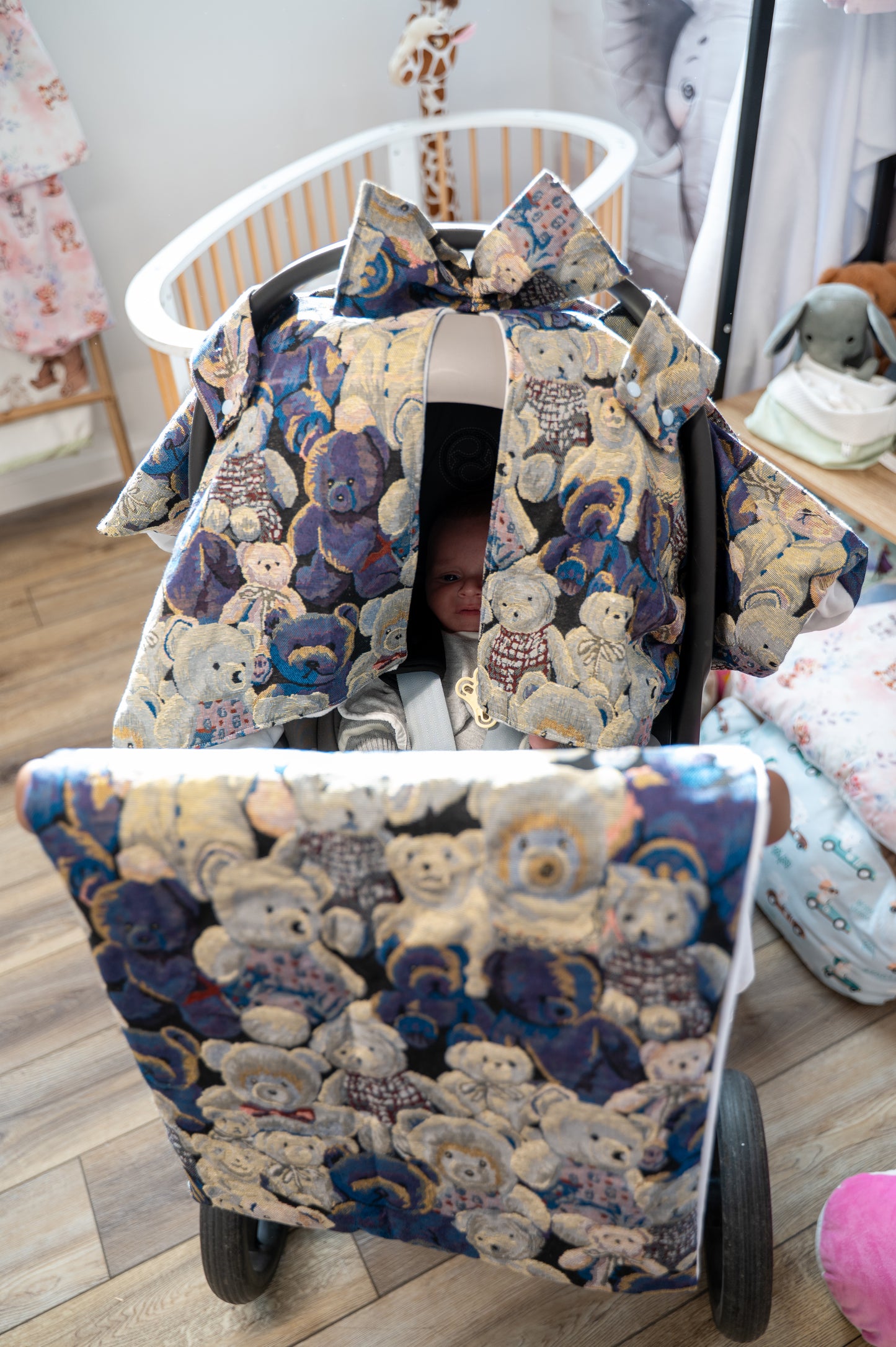 Housse de Cosy Bleu Motif Ourson 3D