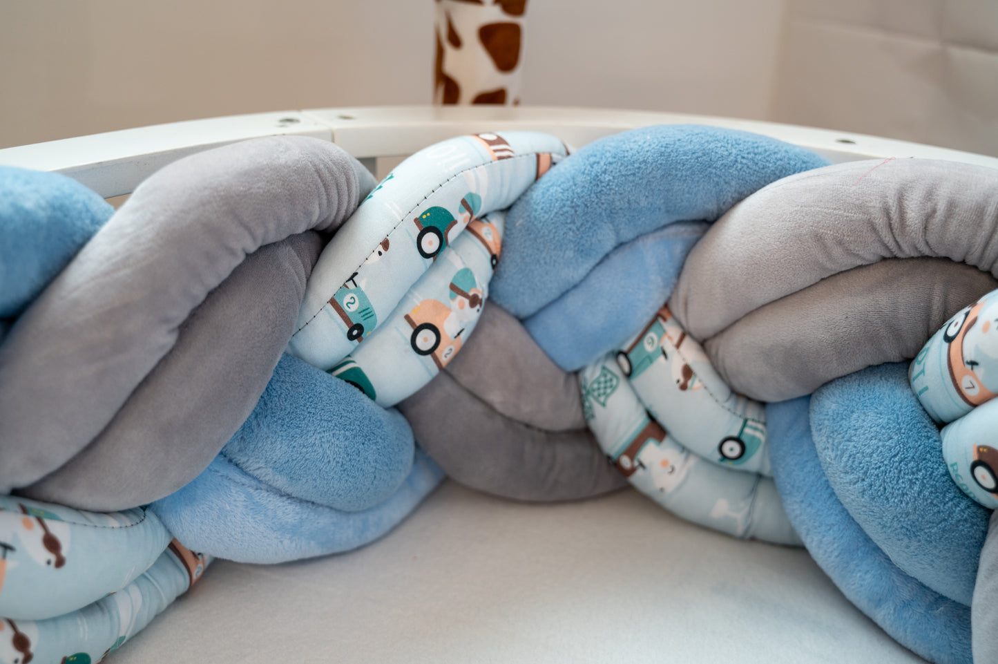 Tresse de Lit 6 Brins Motif Voiture