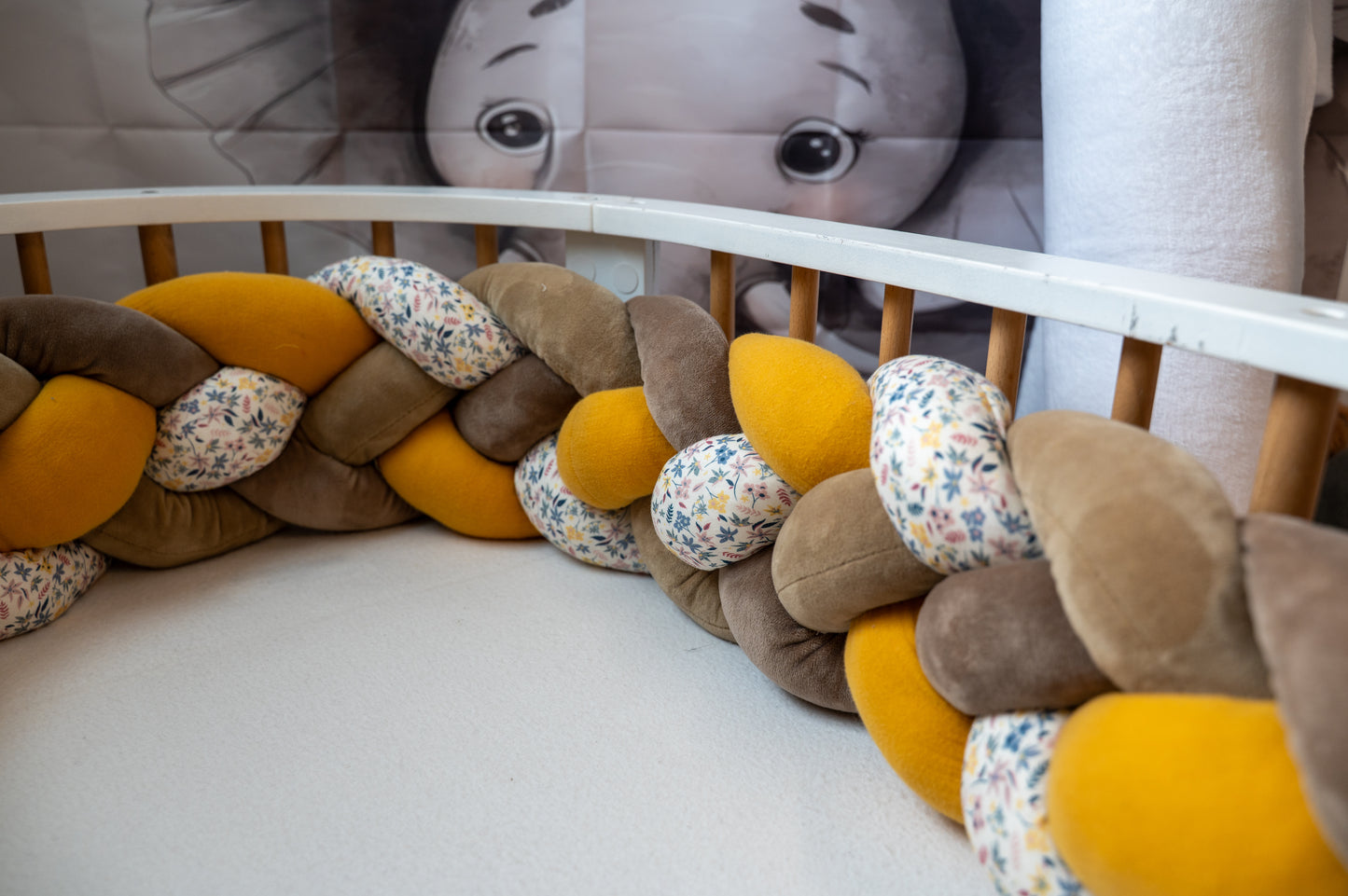 Tresse de Lit 4 Brins Motif Fleurie