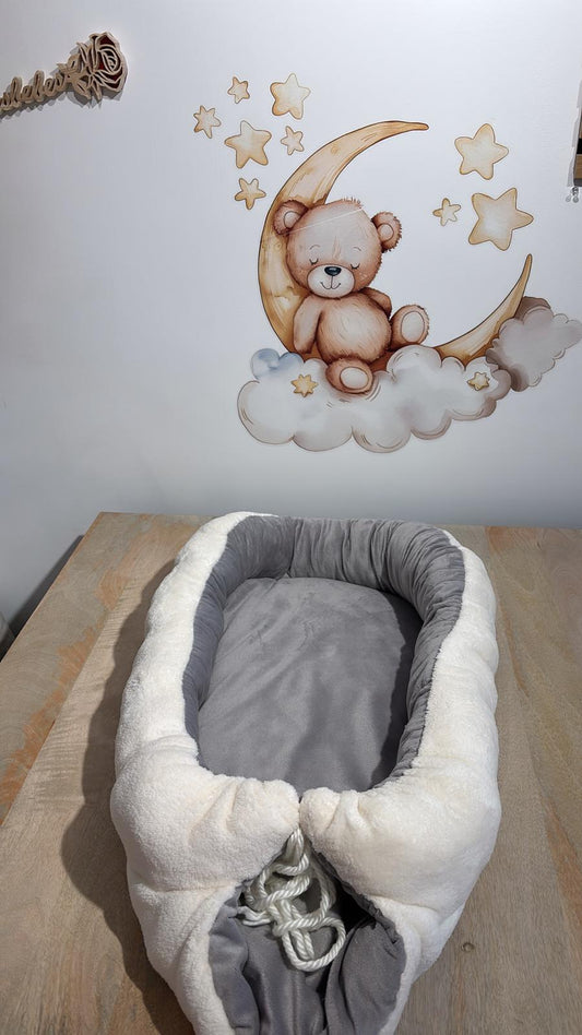 Réducteur de Lit Beige & Gris