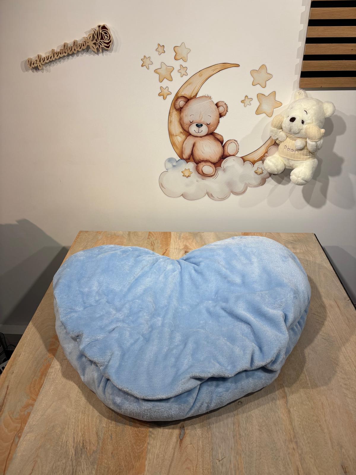 Œuf Cocon en Cœur Bleu